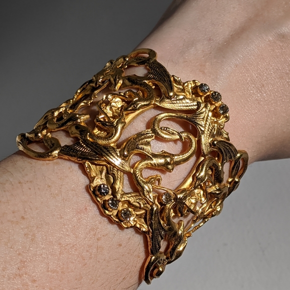 Virgins Saints & Angels Jewelry - VSA designs Dragon Cuff - Once Upon a Time - Rare